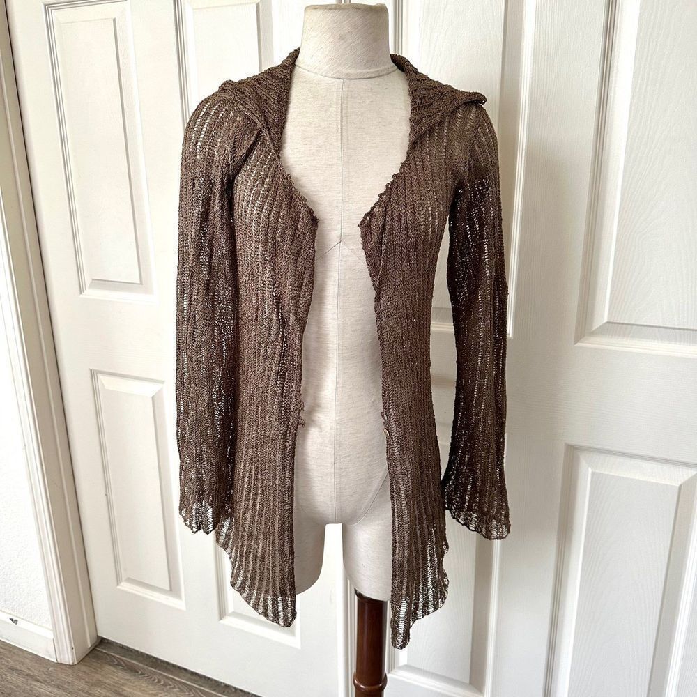 Gabriel S. Long brown cardigan